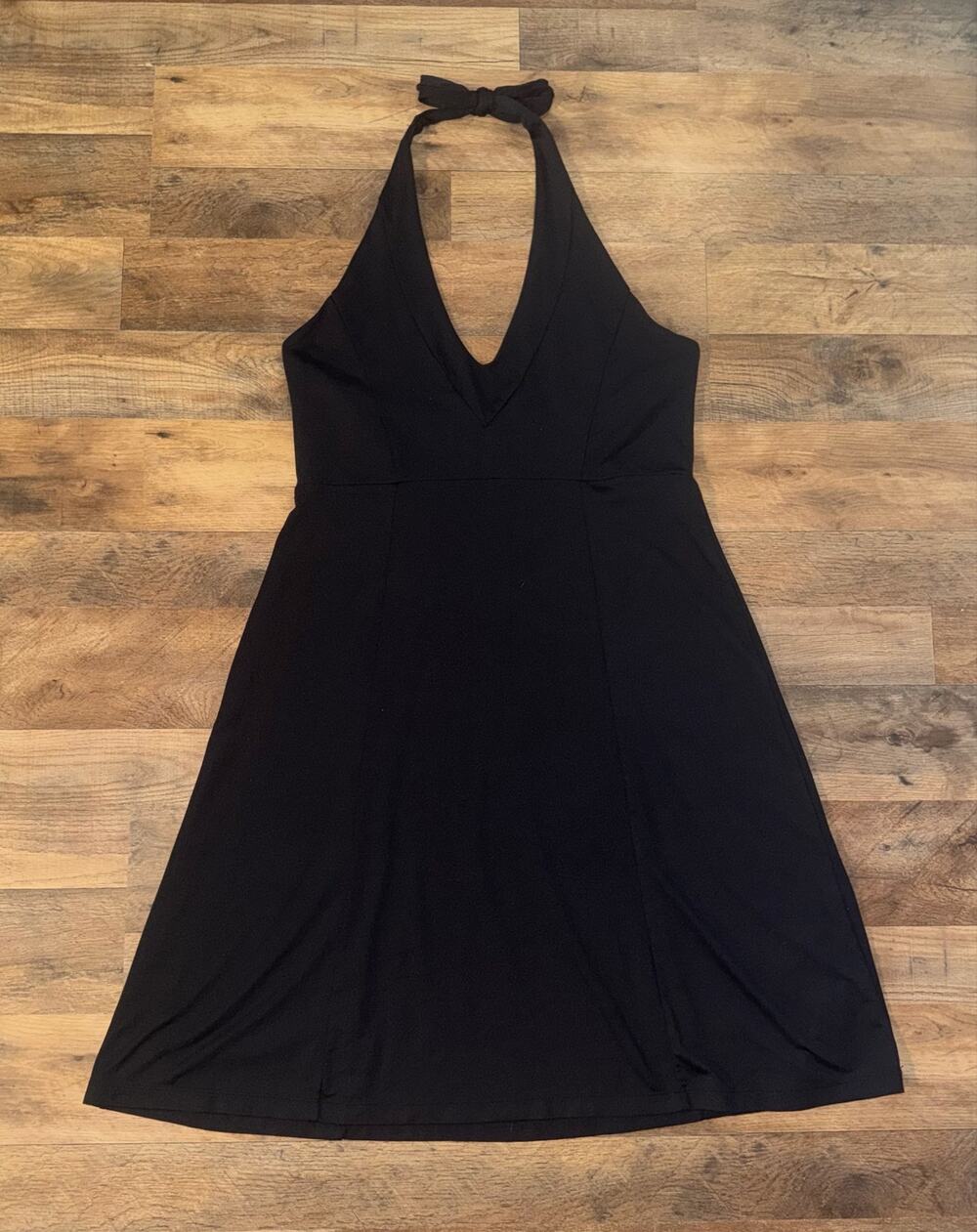 Patagonia women’s black morning glory halter dress